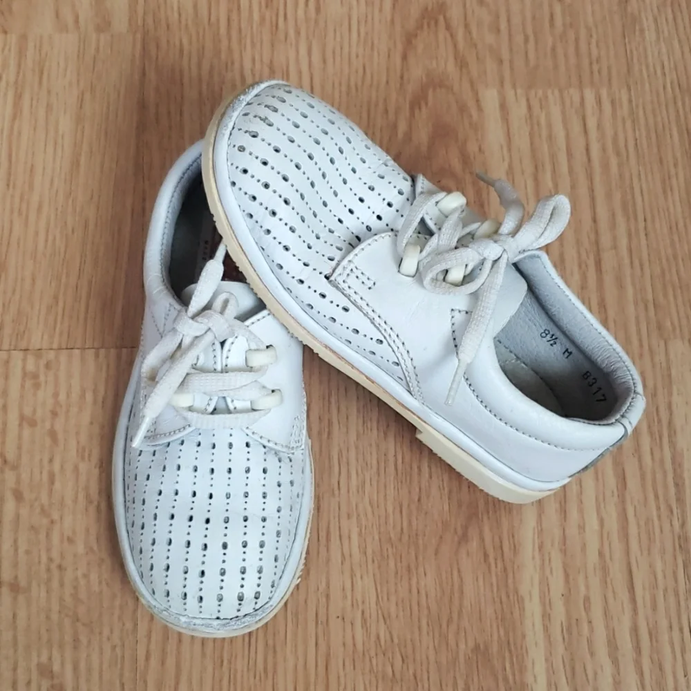 100% Leather Upper & Lining Toddler Shoes Size  8,5